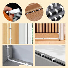 Wire Wall Clips, Plastic Cable Clips Round Wire Pins with Steel Nail (20 Pcs Set) - dailyneed.life