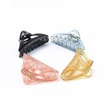 Triangle Shape Mix Color Plastic Hair Claw Clip – 1 Pc Durable Grip for Women and Girls - dailyneed.life