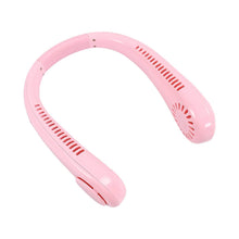 Portable Neck Fan: Holiday Hands Free Bladeless Neck Fan, 360° Cooling Hanging Fan, USB Rechargeable Personal Neck Fan, Wearable Neck Fan Suitable for Traveling - dailyneed.life