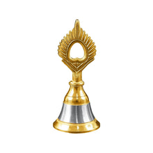 Brass and Steel Temple Ghanti (Pooja Bell) – Decorative Spiritual Accessory - dailyneed.life