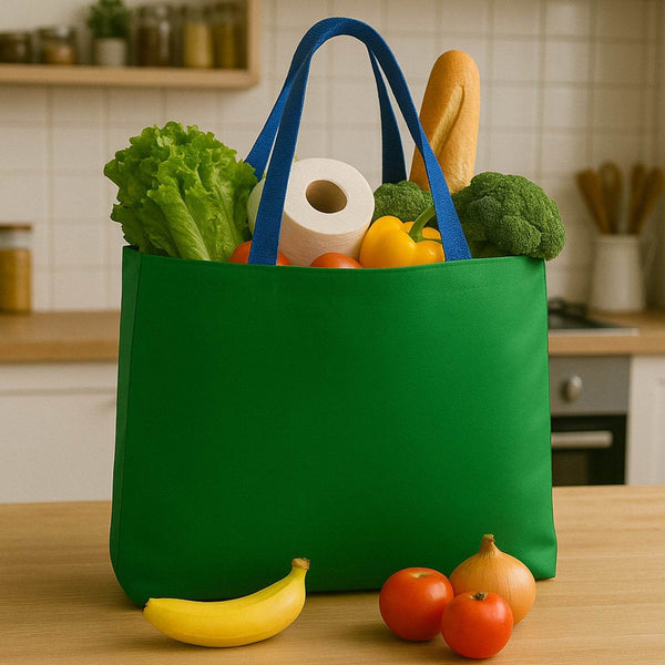 Plastic Eco-Friendly Large Shopping Tote Bag 62x44cm (Mixcolor & 1 Pc) - dailyneed.life