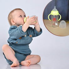 Glass Baby Feeding Bottle with Handles & Straw (240 ML / 1 Pc) - dailyneed.life