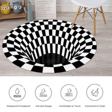 3D Space Round Carpet, Floor Mat Non-Woven Doormat (1 Pc / 78 Cm) - dailyneed.life
