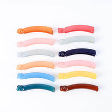Multicolor Plastic Banana Hair Clips Set (12 Pc) - dailyneed.life