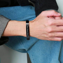 Customized / Personalized Stylish Kada Bracelet (1 Pc / Black) - dailyneed.life