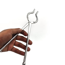 Ganesh Premium Quality Unbreakable Stainless Steel Goti Sandsi / Sansi / Pakkad / Pincer / Chimta / Tongs / Utensil Holder Smart Kitchen Tool - 8mm - dailyneed.life