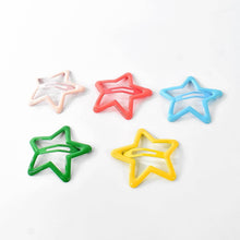 Metal Printed Star Shape Hair Clips (5 Pcs Set) - dailyneed.life