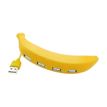 Banana Shape USB Hub, 2.0 Hub USB Splitter, 4-Port USB Hub (1 Pc) - dailyneed.life