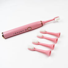 Adult Waterproof Electric Toothbrush with Extra 4 Toothbrush Head (1 Pc / USB Charging Operated / Mix Colour) - dailyneed.life