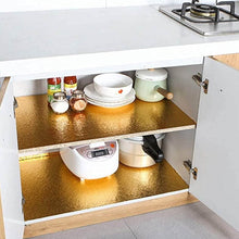 Oil Proof Sticker, Waterproof Self Adhesive Aluminum Foil Wallpaper (60 cm×200 Cm / Golden / 1 Pc) - dailyneed.life