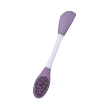 Double-Headed Silicone Mask Brush – Facial Cleansing & Mask Application Tool (1 Pc) - dailyneed.life