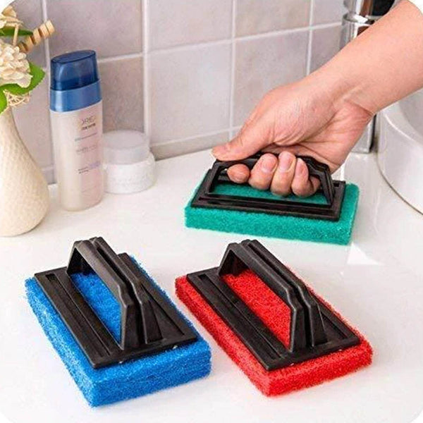 Handle Scrubber Brush widely used by all types of peoples for washing utensils and stuffs in all kinds of bathroom and kitchen places etc. - dailyneed.life