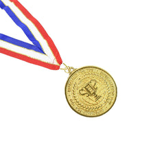 Gold Metal Medal with Tricolor Ribbon (1 Pc) - dailyneed.life