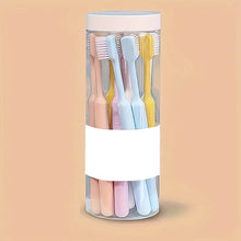 Plastic Toothbrush With Plastic Round Box (20 pcs Set) - dailyneed.life