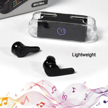 M12 Max Wireless Earbuds, Black Touch Control Bluetooth - dailyneed.life