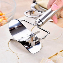 Multifunctional Easy and Fast Stainless Steel Puri cutter roller Machine with Handle for Home Baking Tools for Women, Dough Circle Roller Cutter for Kitchen (1 pc) - dailyneed.life