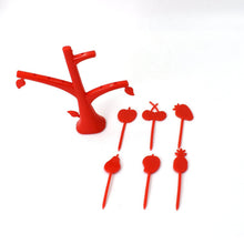 6 Pc Fruit Fork widely used for fruits and vegetable salads while eating them, because of its pointed easy pickup shape and all. - dailyneed.life