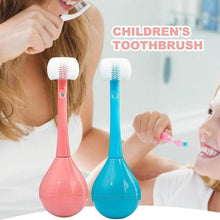 Soft Bristle 3-Sided Training Toothbrush – Inverted Silicone Head for Kids (Ages 2-12, 1 Pc) - dailyneed.life