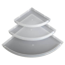 Bathroom Plastic Corner Shelf Rack Set for Wall Number of Shelves (3 Pcs Set) - dailyneed.life