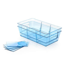 Plastic Refrigerator Organizer Bins, Set Of 2 Stackable Fridge Organizers with Handle, Clear Organizing Food Fruit Vegetables Pantry Storage Bins for Freezer kitchen Cabinet Organization and Storage (2 Pcs Set Mix Color) - dailyneed.life