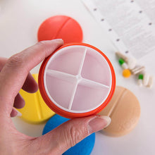 Portable Round Shape 4 Compartments Pill Box (1 Pc) - dailyneed.life
