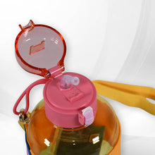 Cute Plastic Water Bottle with adjustable shoulder strap, Straw and Rubber Grip potable drinking cup Water Bottle For Kids | Water Bottle | Return Gift For Kids, Adults | School Water Bottle (1 Pc / 750 ML) - dailyneed.life