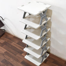 Smart 6-Layer Shoe Rack – Foldable, Collapsible & Heavy-Duty Plastic Stand for Home Entryway Storage Organizer (Mix Color) - dailyneed.life