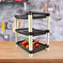 Apex Big Multi use Plastic Storage Rack – 3-Tier (1 Pc) - dailyneed.life