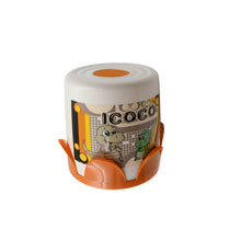 Plastic Round Tissue Box For Toilet Tissue Case Paper Box Plaid Skid Resistance Napkin Box Tissue Paper Holder, Tissue Box Cover Tissue Holder For Home (1 Pc) - dailyneed.life