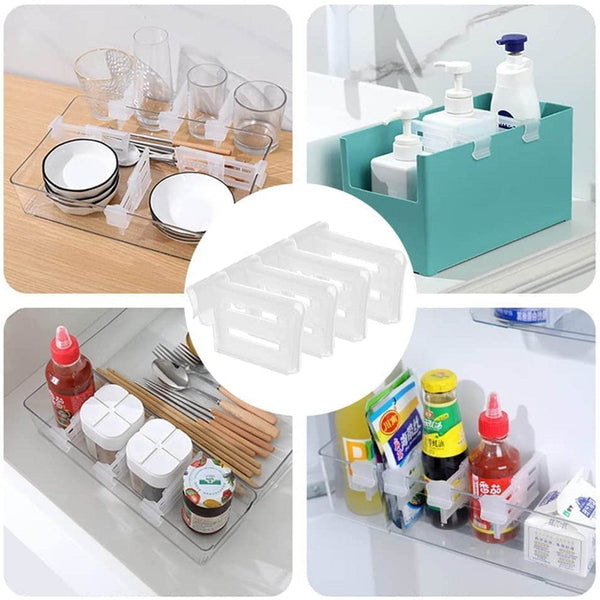 Refrigerator Internal Drawer Shelf Divider Clip (4 Pcs Set) - dailyneed.life