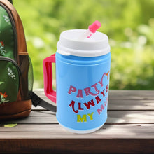 Insulated Mug with Lid Handle Flexible Straw with Cap (709 ML) - dailyneed.life