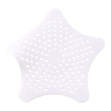 White Silicone Star Shaped Sink Filter Bathroom Hair Catcher Drain Strainers for Basin - dailyneed.life