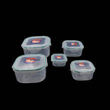 Kitchen Storage Containers Set – Fridge Storage, Plastic Organizer, Snap-Seal Lunch Box (5 Pcs Set) - dailyneed.life