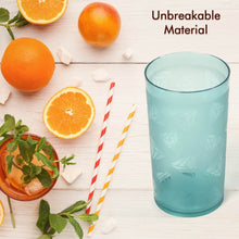 Round Plastic Water Glass Juice Beer Wine Plastic Unbreakable Transparent Glass Set ( 300ml 6pc ) - dailyneed.life