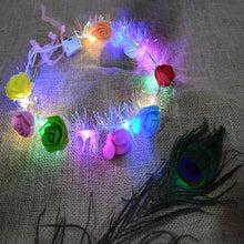 LED Flower Crown Headband – Multicolor Light-Up (1 Pc), Hair accessories - dailyneed.life