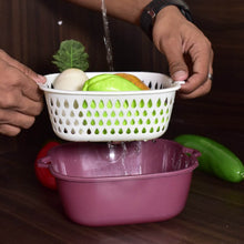 2 In 1 Basket Strainer To Rinse Various Types Of Items Like Fruits, Vegetables Etc. - dailyneed.life