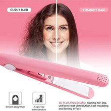 Beauty and Personal Care Professional Ceramic Plate Mini Hair Styler Straightener and Curler - dailyneed.life