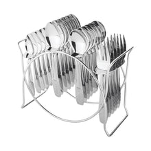 Stainless Steel Cutlery Set with Elegant Storage Stand (24 Pc) - dailyneed.life
