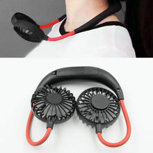 Hand Free Personal Fan - Portable USB Battery Rechargeable With Battery Comaprtment Mini Fan - Headphone Design Wearable Neckband Fan Necklance Fan Cooler Fan for Home, Sport, Camping, Beach, Travel, Office (Battery Not Included) - dailyneed.life
