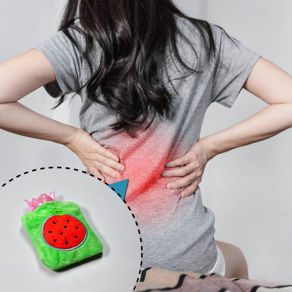 Watermelon Small Hot Water Bag with Cover – Pain Relief Warmer - dailyneed.life