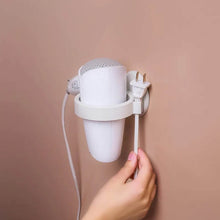 Wall Mount Hair Dryer Holder with Suction Cup, Plastic Wall Bracket for Bathroom, Beauty Salon / Home Use Self Adhesive Hair Dryer Stand Rack (1 Pc) - dailyneed.life