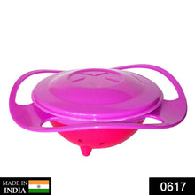 Portable Non Spill Feeding Toddler Gyro Bowl 360 Degree Rotating Dish - dailyneed.life