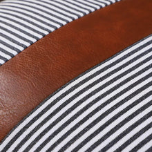 Pillow Covers, leather & cotton Cushion Covers (20 × 20 Inch / 1 Pair / 2 Pc) - dailyneed.life
