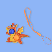 2-Bubble Dragon-Shaped Push Pop Fidget Toy with Strap (1 Pc) - dailyneed.life