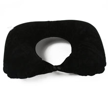 8512 3 in 1 Comfortable Travel Sleeping Kit, Neck Pillow, Eye Mask & Ear Plug Set Inflatable Plane Sleeping Pillow Head Neck Support Pillows for Travel Airplane Office, Black - dailyneed.life
