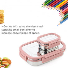 Premium Stainless Steel Leak Proof Air Tight Lunch Boxes (900ML+200ML Approx / 2 Pc Set) - dailyneed.life