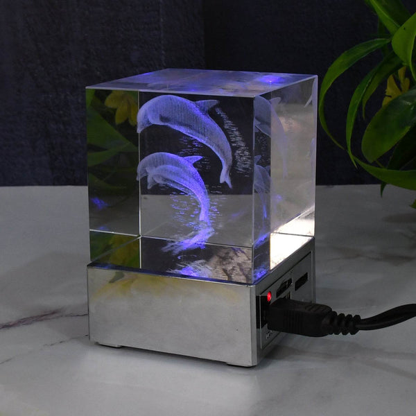 3D Mix Design LED Light, Desk Decor, LED Light Base, USB Charging (1 Pc / Mix Design) - dailyneed.life