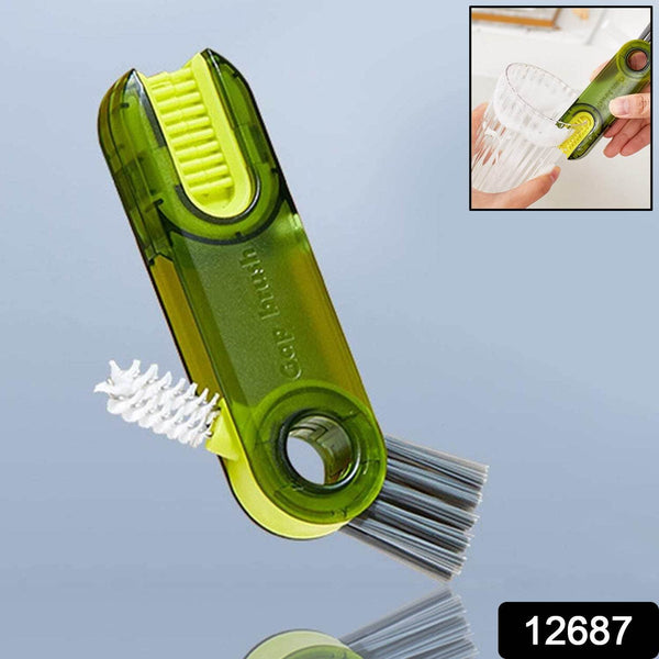 3-in-1 Multifunctional Bottle & Cup Cleaning Brush – Lid & Cover Scrubber for Kitchen (1 Pc) - dailyneed.life