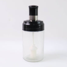 Clear Glass Oil Dispenser Bottle with Integrated Silicone Basting Brush (250ml Approx) - dailyneed.life
