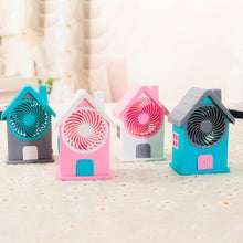 Mini House Fan House Design Rechargeable Portable Personal Desk Fan For Home , Office & Kids Use (Battery Not Include) - dailyneed.life